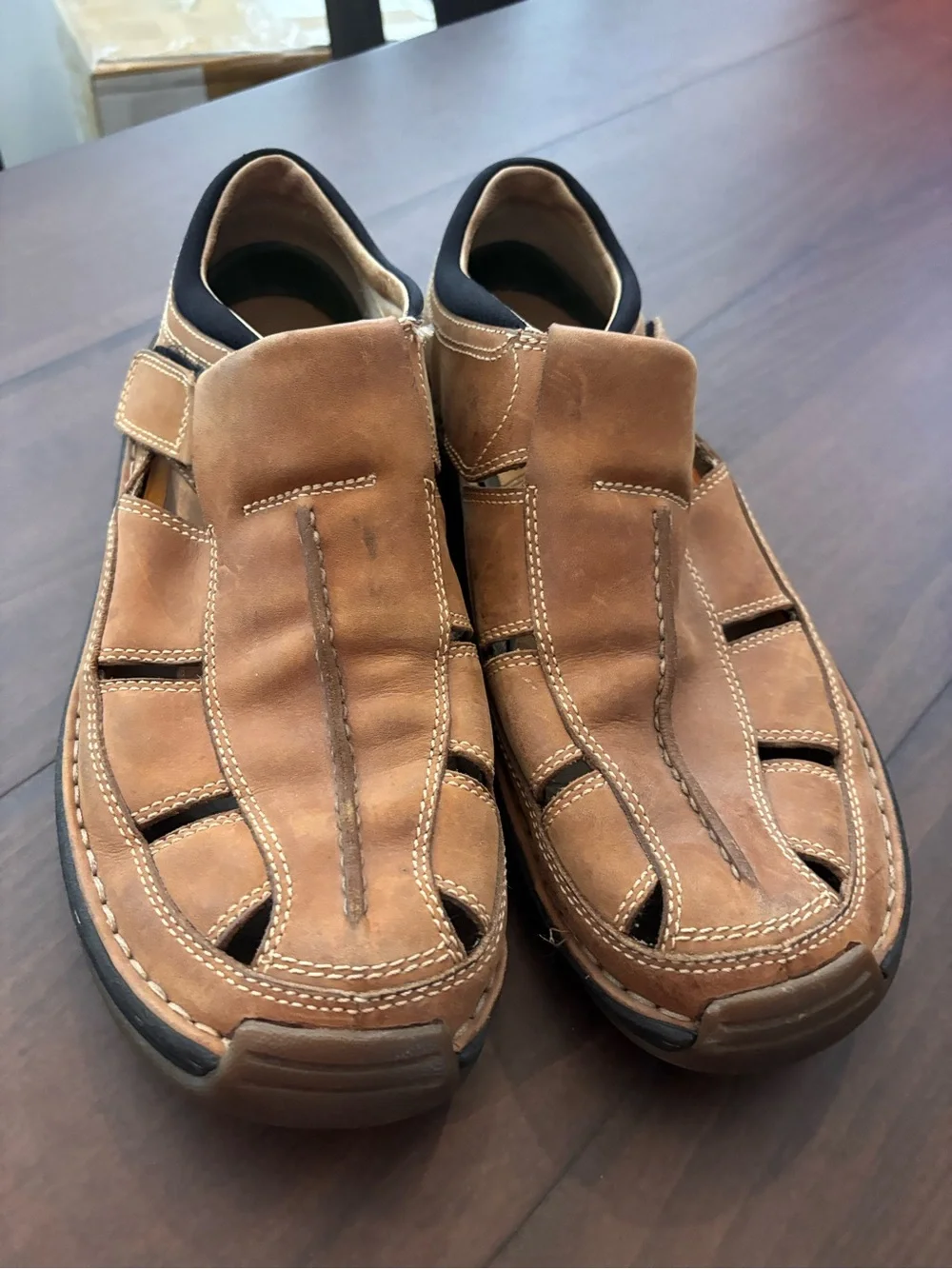 Men's Timberland Tan Leather Fisherman Sandal